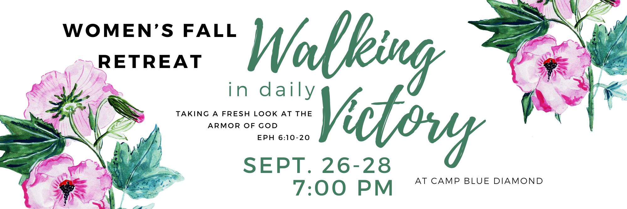 women's retreat banner